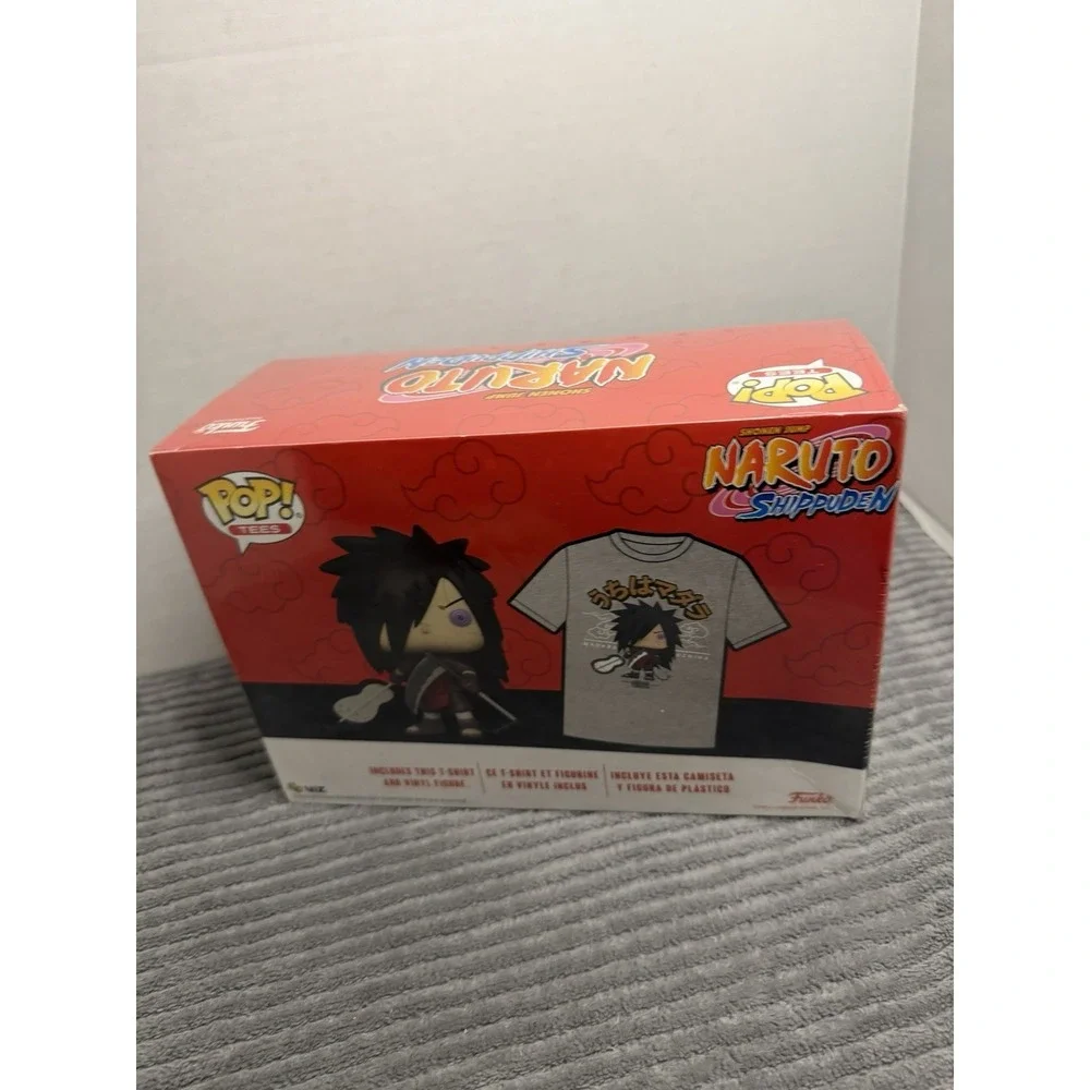 Funko Pop! Naruto MADARA with Weapons T-Shirt Bundle Size LargGameStop Exclusive